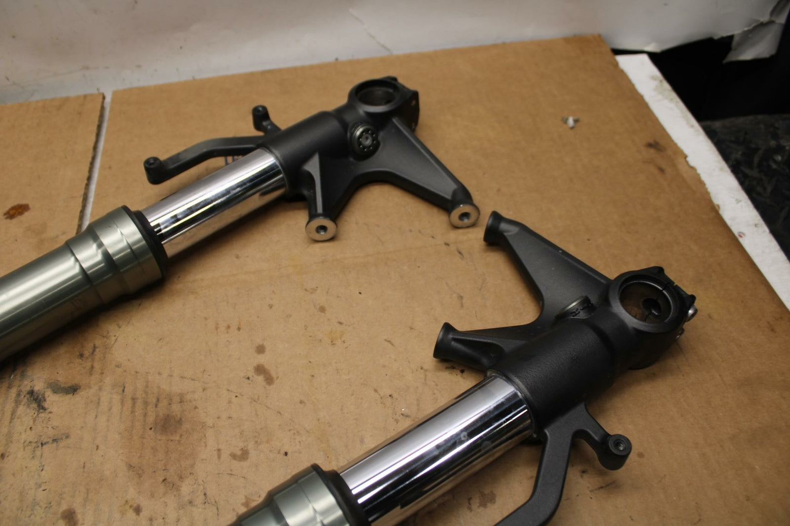 09-12 KAWASAKI NINJA ZX6R FRONT FORKS SHOCK SUSPENSION SET PAIR BB383