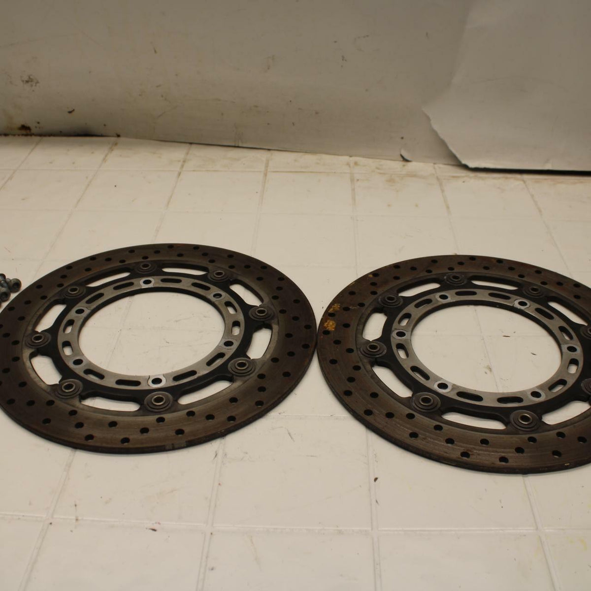 01-05 YAMAHA FZS1000 FRONT LEFT RIGHT BRAKE ROTORS DISCS BB 04