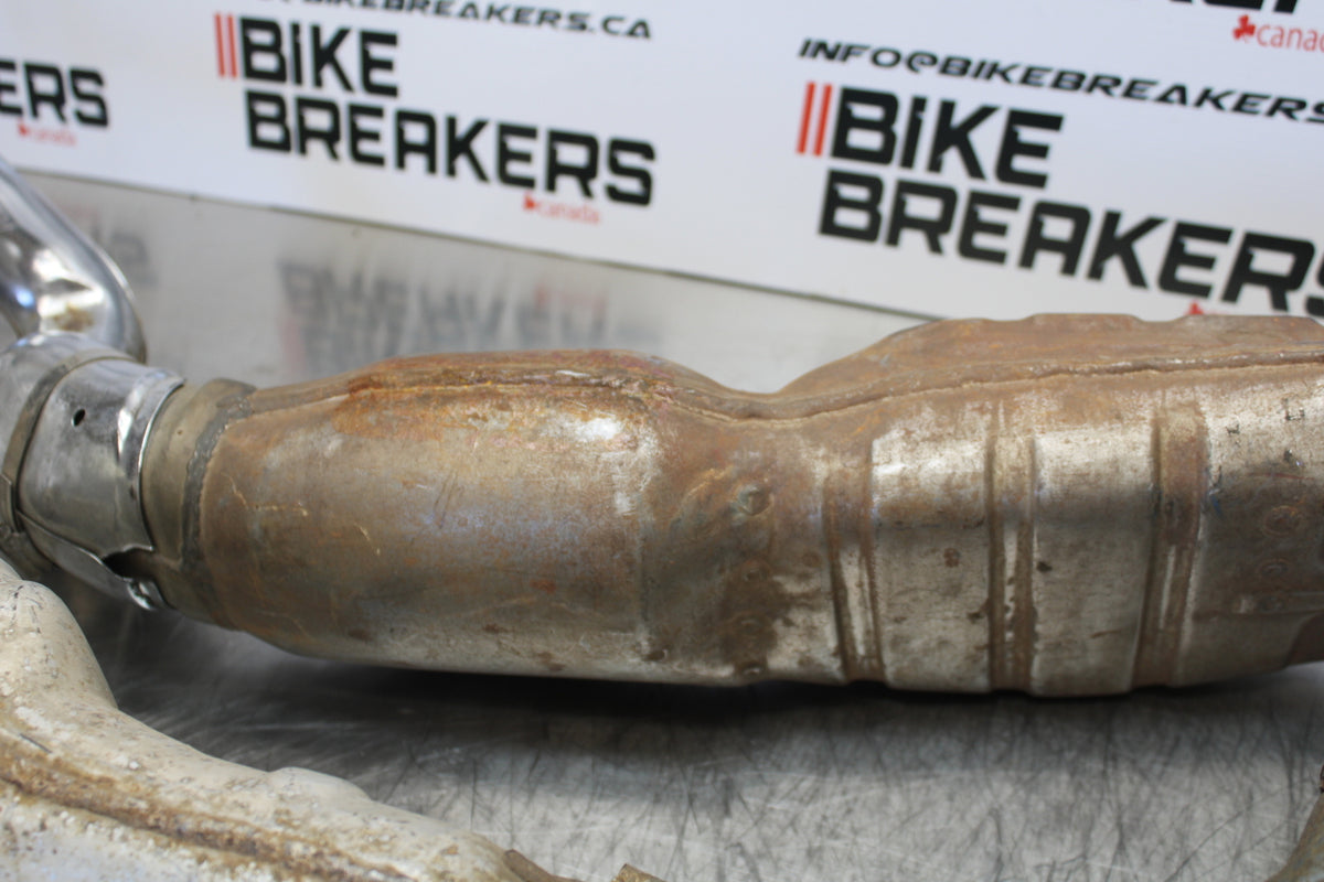 85 YAMAHA RZ500 FULL EXHAUST SYSTEM HEADERS PIPE MUFFLER BB00