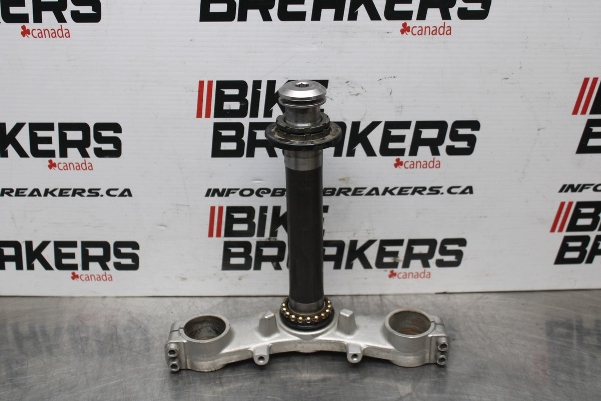 06 KAWASAKI NINJA 650 EX650 FRONT FORKS CLAMP LOWER TRIPLE TREE STEM BB823