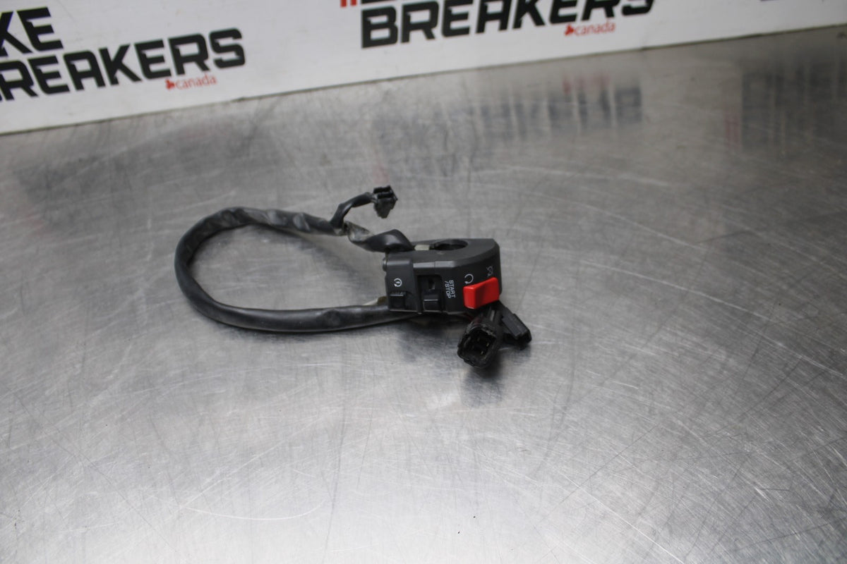 07-08 KAWASAKI NINJA ZX6R RIGHT CLIP ON HANDLE KILL OFF START SWITCH  BB855