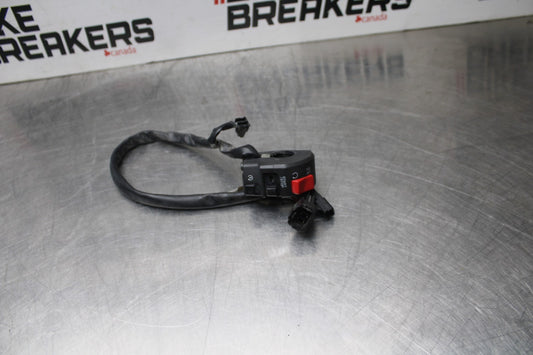 07-08 KAWASAKI NINJA ZX6R RIGHT CLIP ON HANDLE KILL OFF START SWITCH  BB855