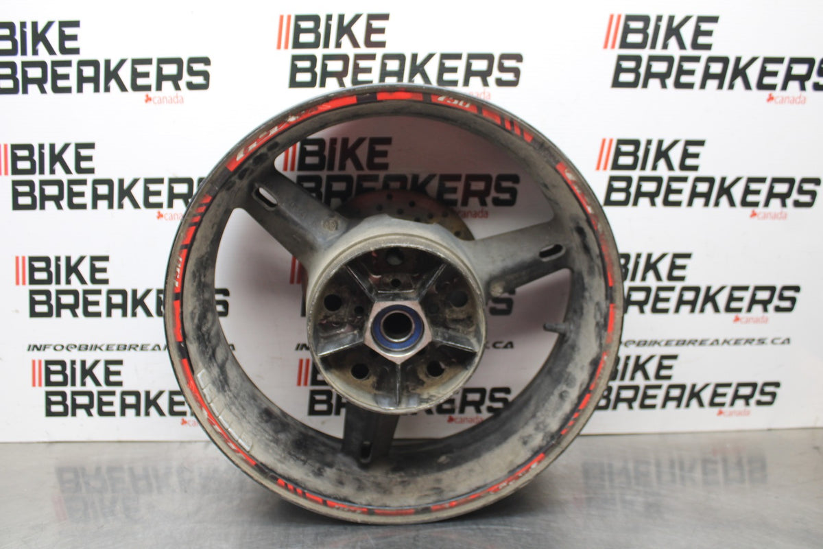 00 SUZUKI GSXR750 REAR WHEEL BACK RIM & ROTOR BB820