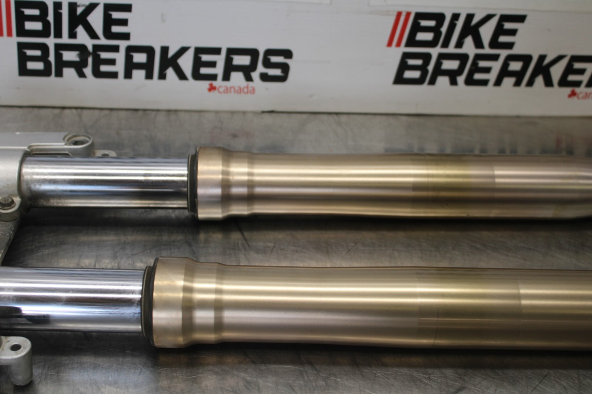 00-05 KAWASAKI NINJA ZX12R FRONT FORKS SHOCK SUSPENSION SET PAIR BB892