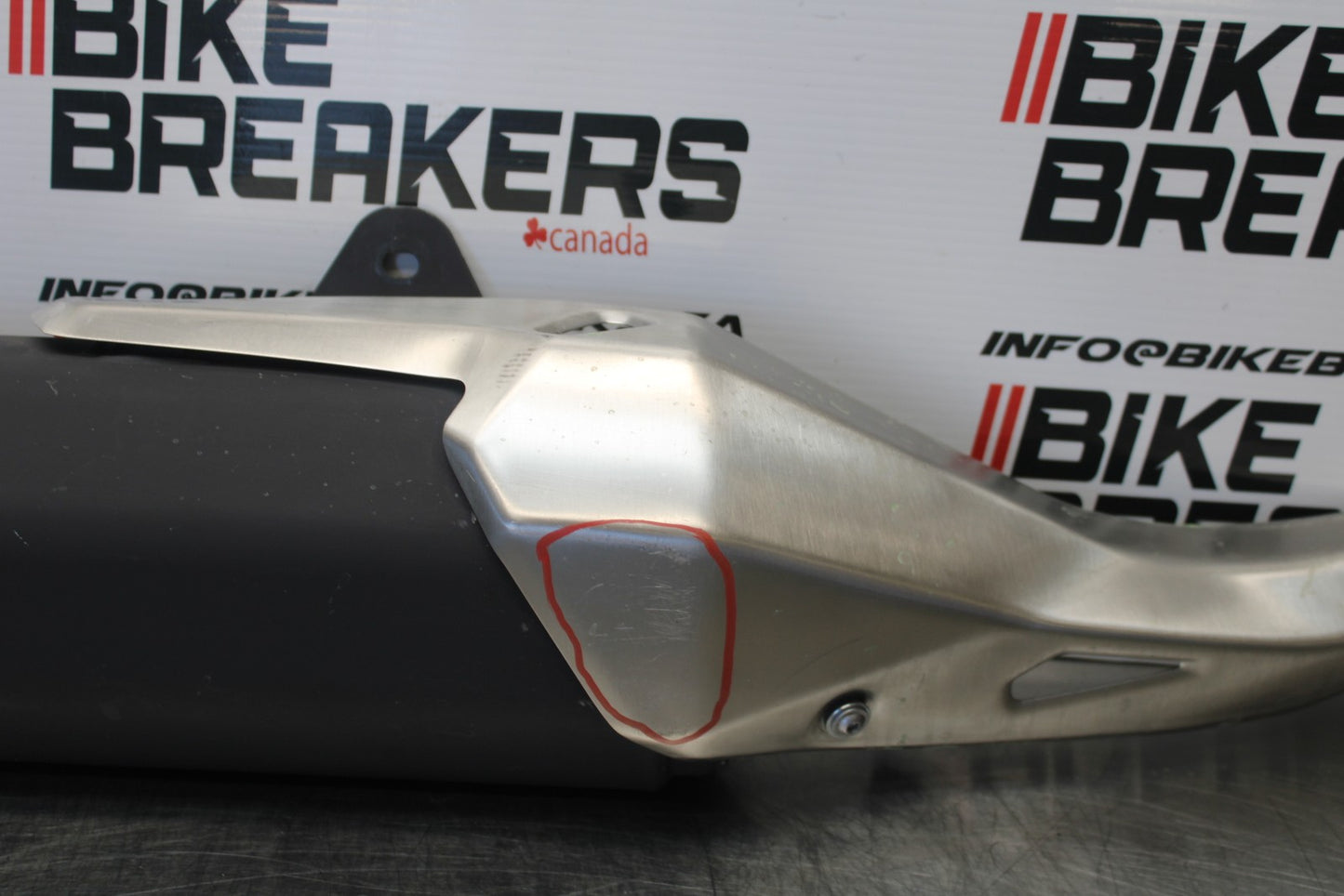 18-23 KAWASAKI NINJA 400 EX400 EXHAUST PIPE MUFFLER SLIP ON CAN SILENCER BB192