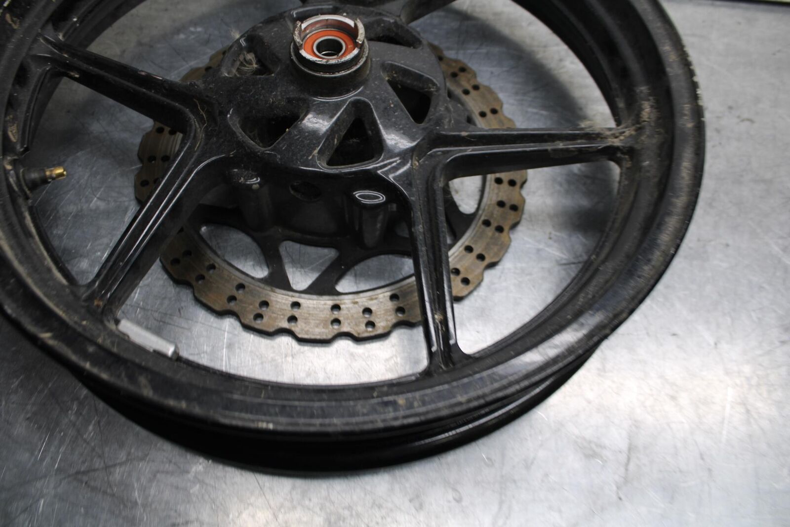 08-12 KAWASAKI NINJA 250R EX250J FRONT WHEEL RIM DISC ROTOR BB612