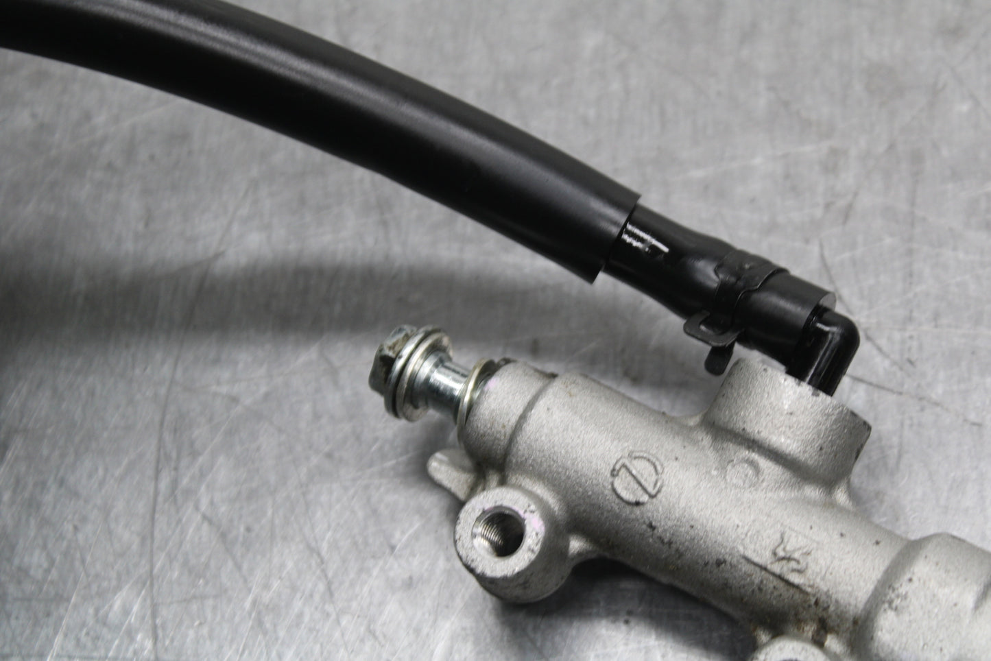 12-17 KAWASAKI NINJA 650 REAR BACK BRAKE MASTER CYLINDER W RESERVOIR BB129