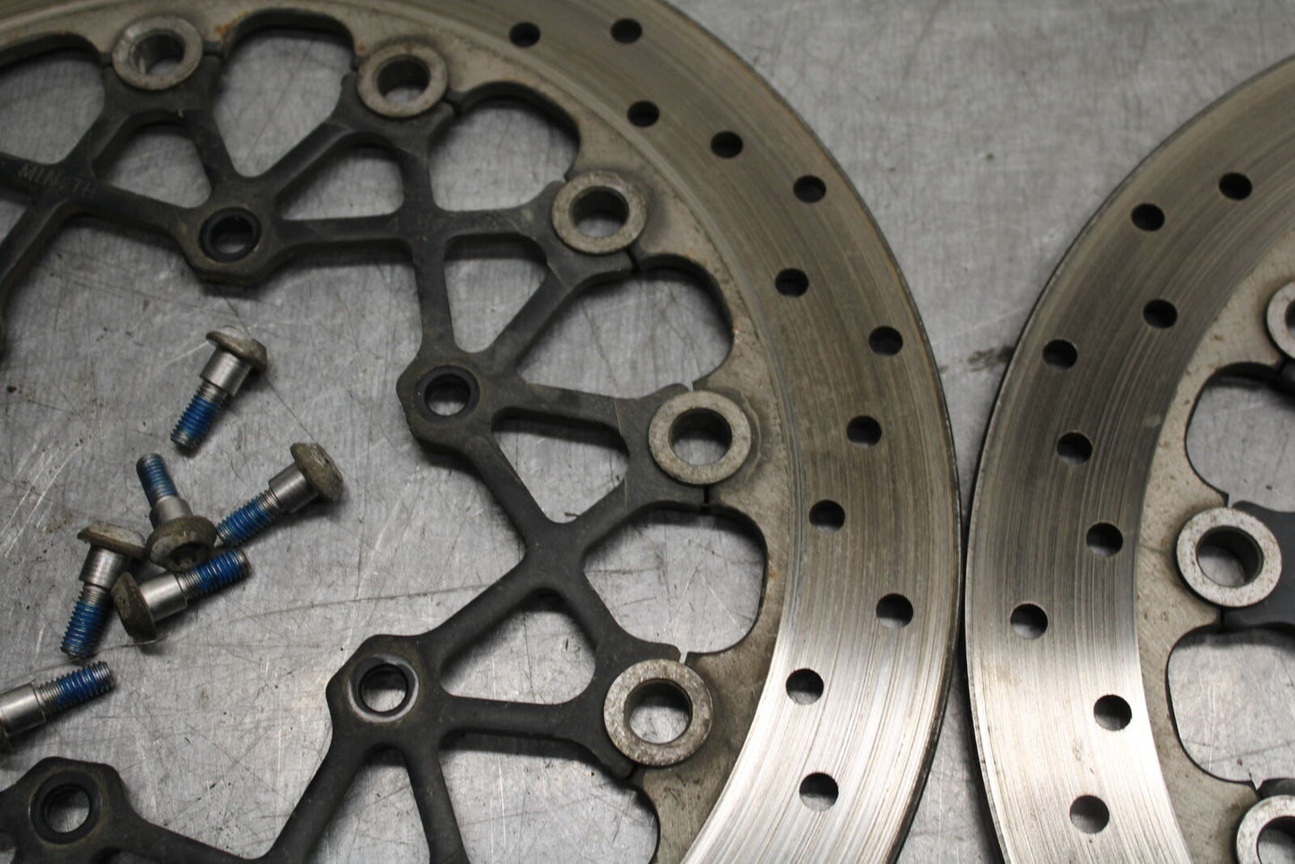 08-09 SUZUKI GSXR600 FRONT LEFT RIGHT BRAKE ROTORS DISCS BB728