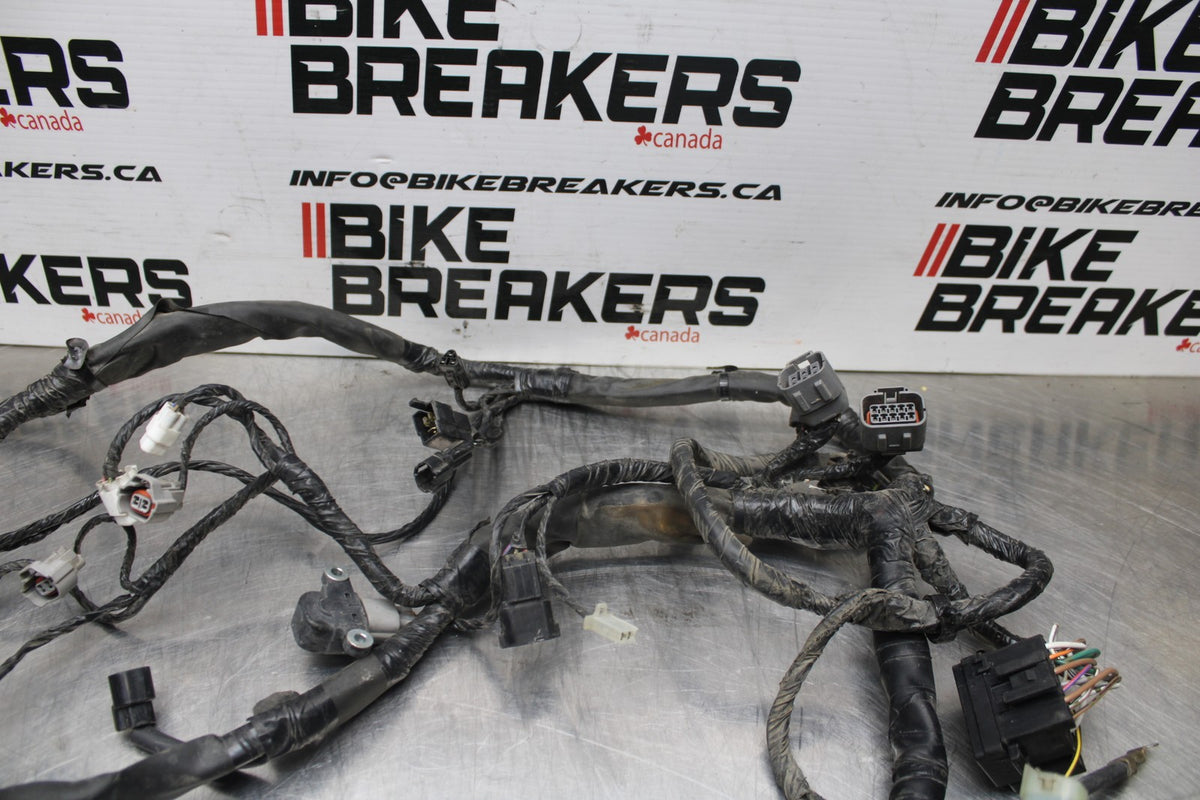 08 KAWASAKI NINJA 650 EX650 MAIN ENGINE WIRING HARNESS MOTOR WIRE LOOM BB797