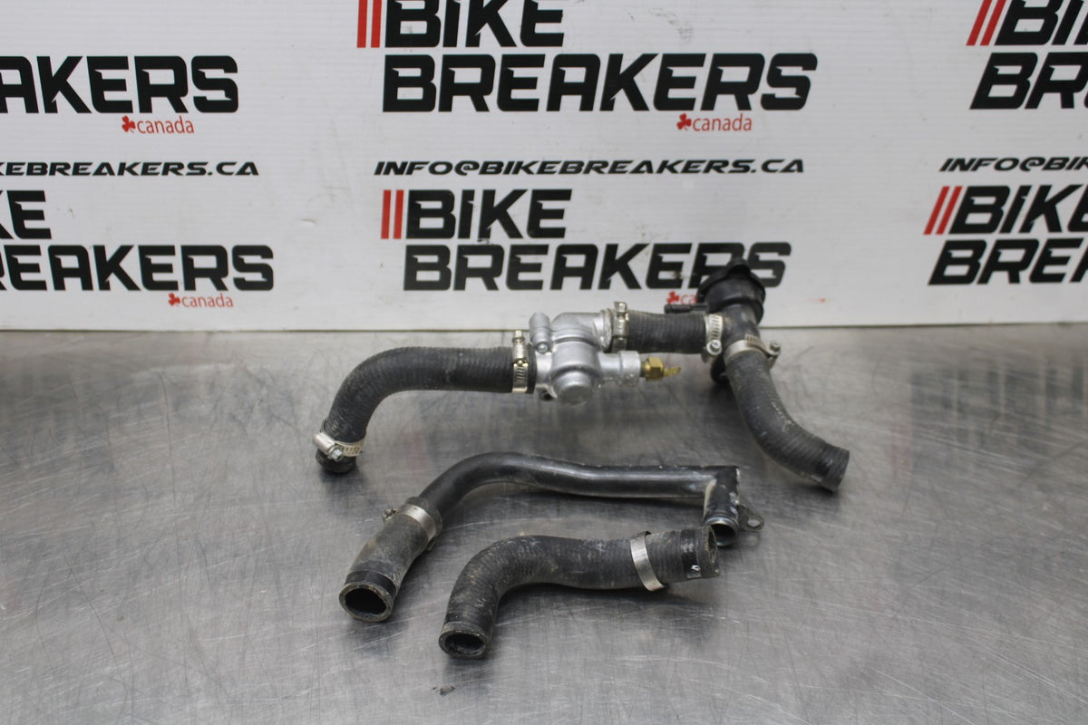 08-12 KAWASAKI NINJA 250R EX250J RADIATOR HOSES COOLANT WATER PIPES HOSE BB784