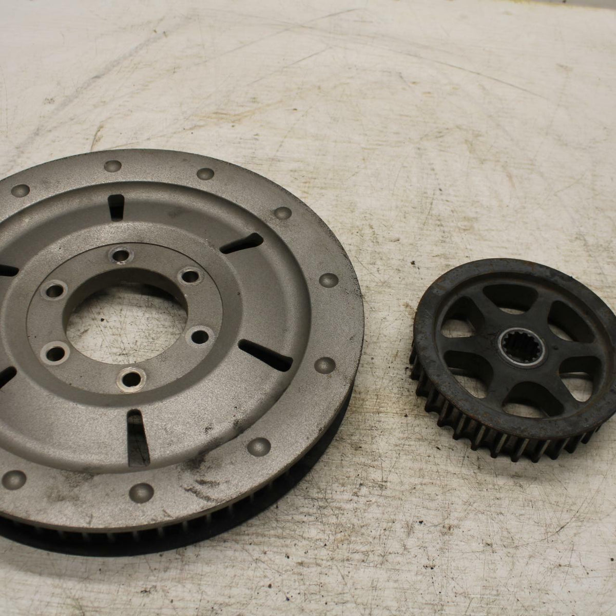 06-21 KAWASAKI VULCAN 900 DRIVE BELT PULLEY SET BB363