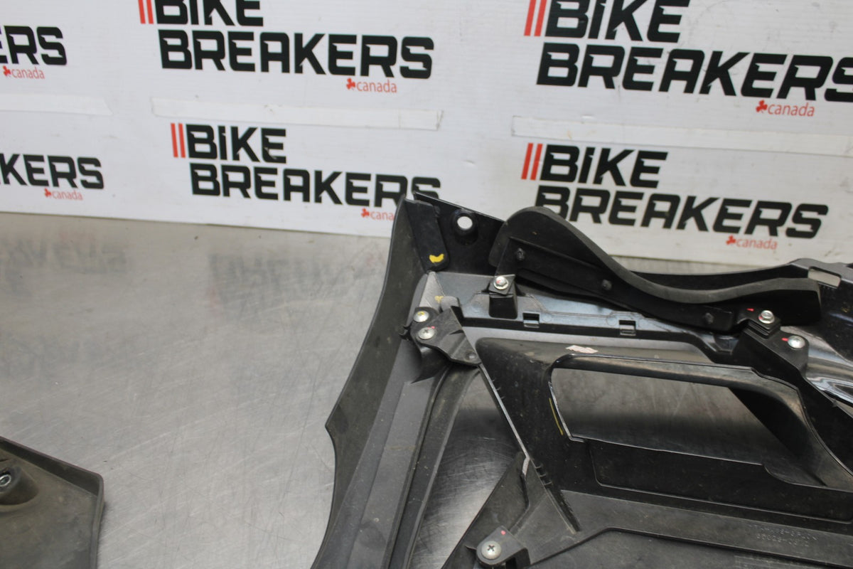 12 KAWASAKI NINJA 650 EX650E LEFT LOWER MID UPPER SIDE FAIRING COWL BB926