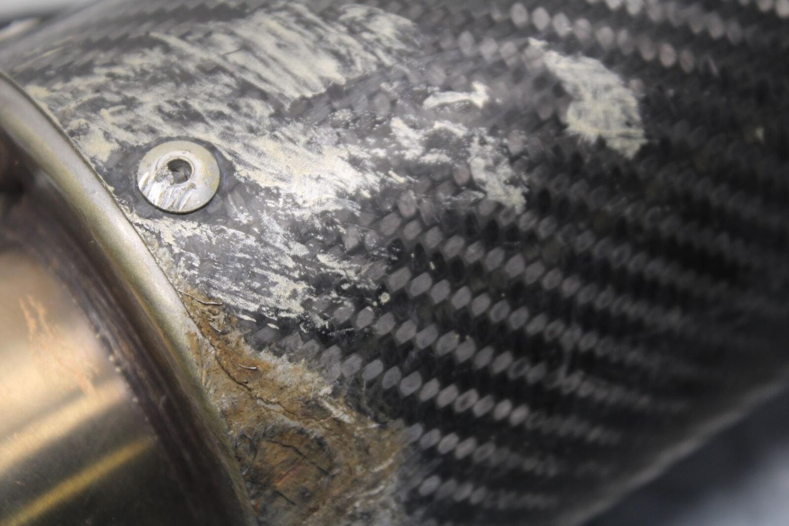 09-12 KAWASAKI NINJA ZX6R EXHAUST PIPE MUFFLER SLIP ON CAN SILENCER BB617