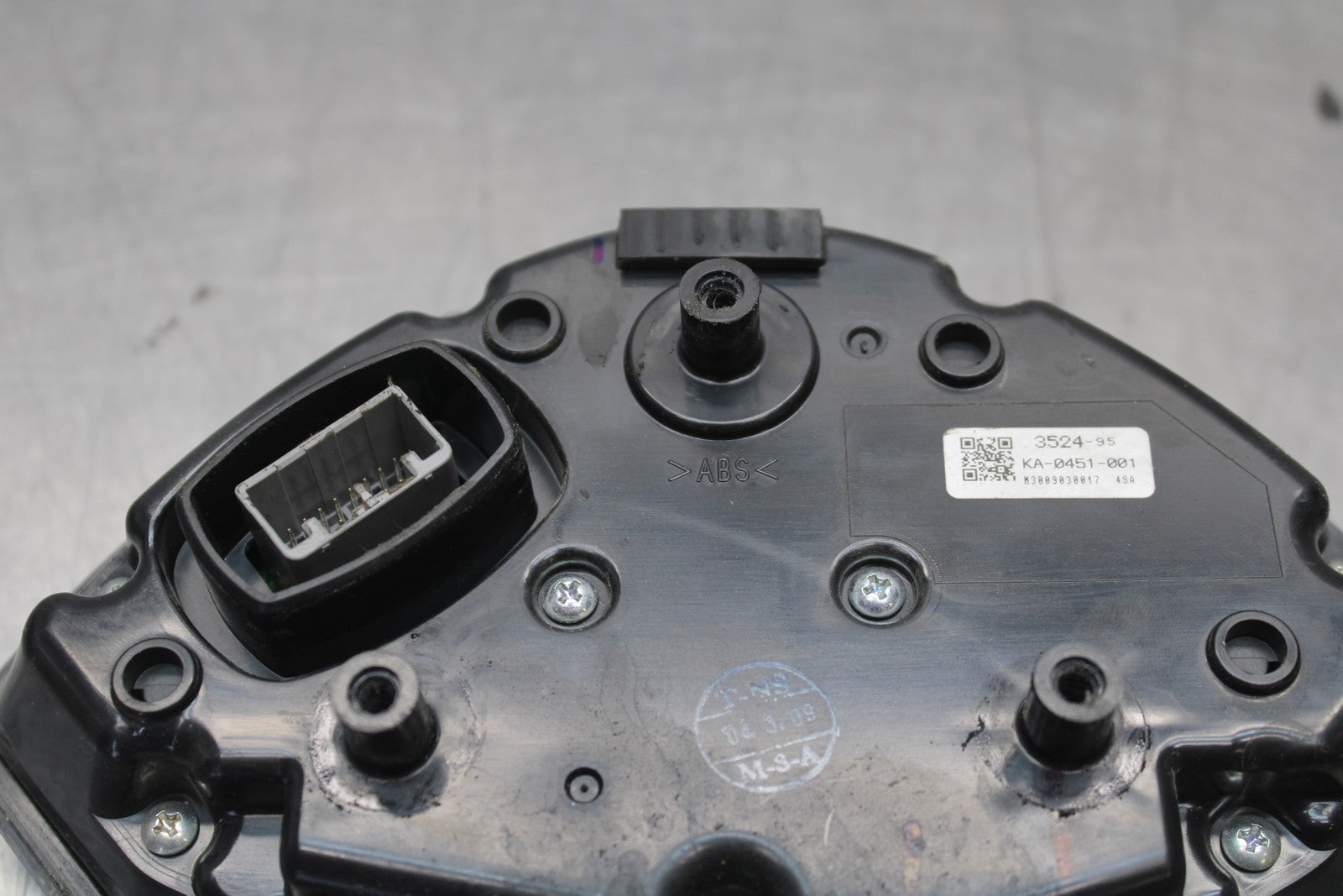 09-10 KAWASAKI ER-6N SPEEDO GAUGES DISPLAY CLUSTER SPEEDOMETER TACHOMETER BB205