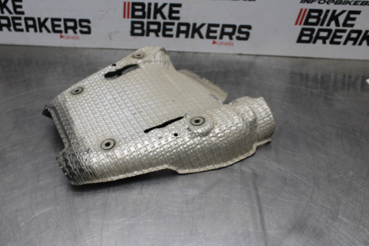 07-08 KAWASAKI NINJA ZX6R EXHAUST PIPE MUFFLER SILENCER HEAT SHEILD BB855