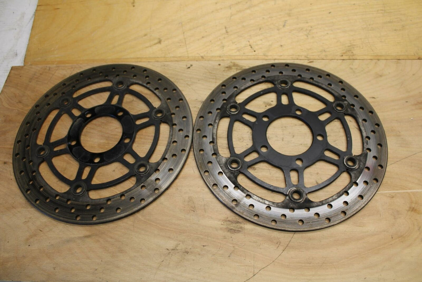 07-08 SUZUKI SV650 FRONT LEFT RIGHT BRAKE ROTORS DISCS BB316