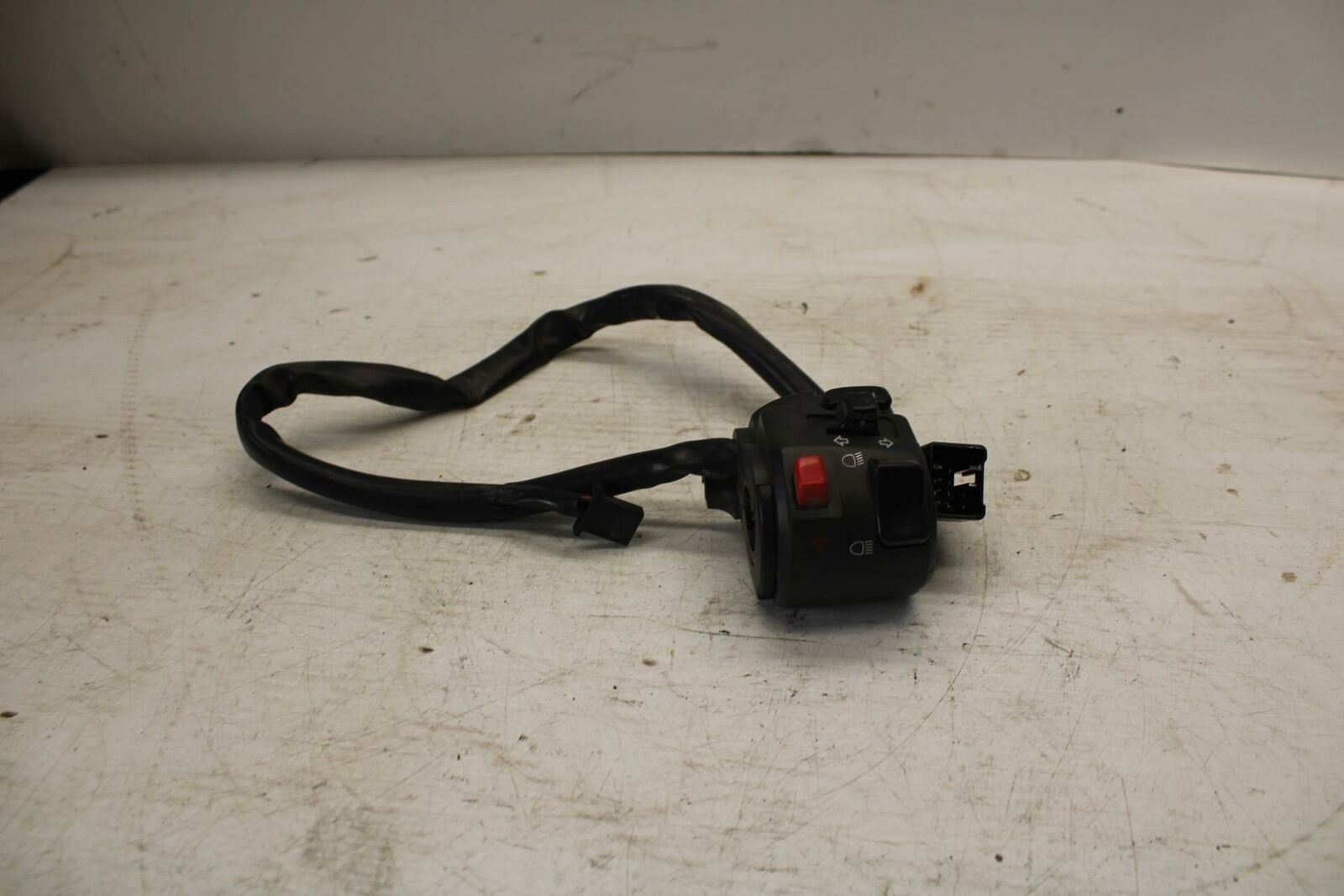 06-07 KAWASAKI NINJA 650R EX650A LEFT CLIP ON HANDLE HORN SIGNALS SWITCH BB271