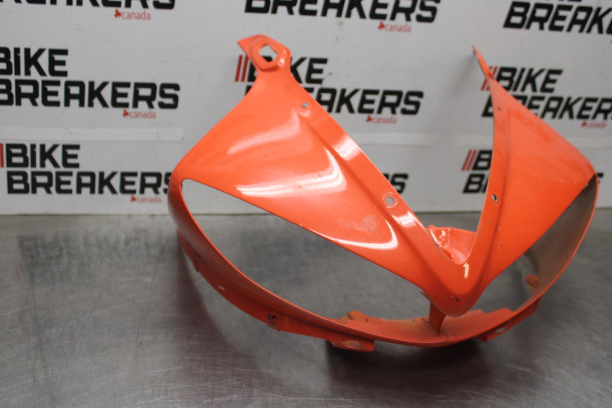 03-04 YAMAHA YZF R6 FRONT UPPER NOSE FAIRING COWL SHROUD BB890