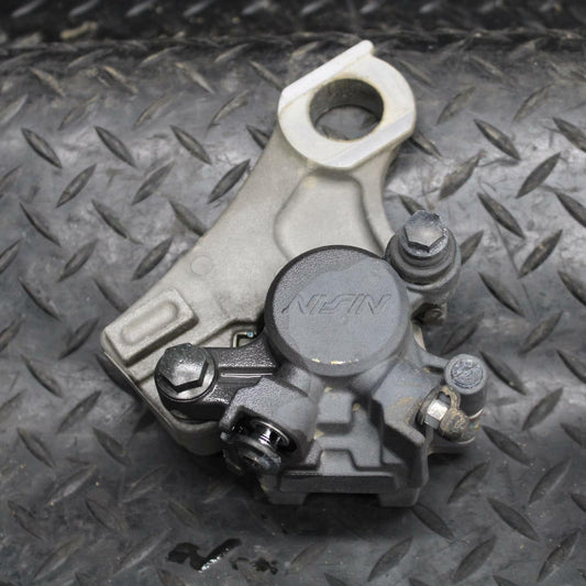 09-14 YAMAHA YZF R1 REAR BACK BRAKE CALIPER W MOUNT BRACKET BB196