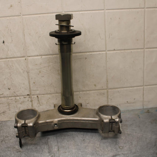 2007 Kawasaki Ninja ZX6R ZX600P FRONT FORKS CLAMP LOWER TRIPLE TREE STEM BB47