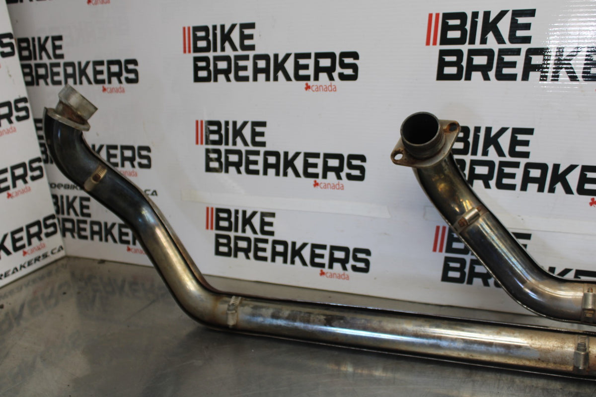 08 YAMAHA V STAR 1100 XVS1100AW CLASSIC COBRA FULL EXHAUST PIPE BB916