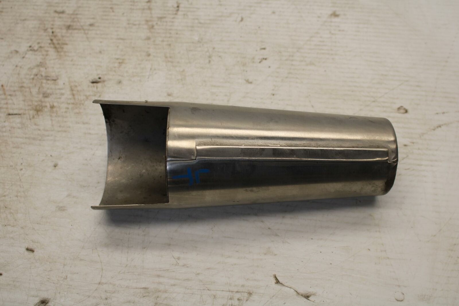 07-08 YAMAHA V STAR 1300 LEFT FRONT FORK UPPER COVER TOP GUARD SHIELD  BB303