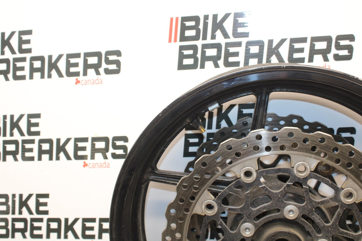 08 KAWASAKI NINJA ZX10R FRONT WHEEL FRONT RIM & ROTORS  BB201