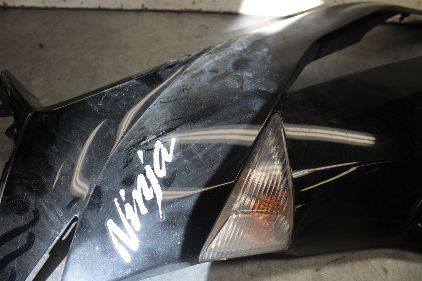 09-12 KAWASAKI NINJA ZX6R LEFT LOWER MID UPPER SIDE FAIRING COWL BB698