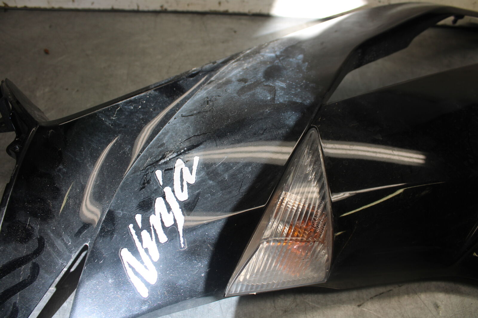 09-12 KAWASAKI NINJA ZX6R LEFT LOWER MID UPPER SIDE FAIRING COWL BB698