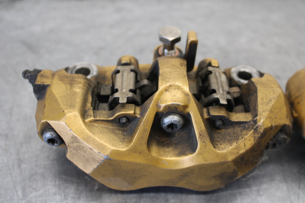 03-04 KAWASAKI NINJA ZX6RR RIGHT LEFT FRONT BRAKE CALIPER PAIR CALIPERS BB684