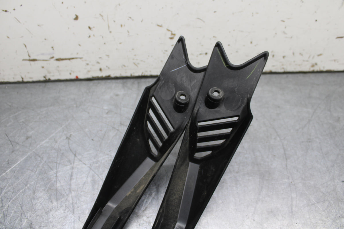 12-17 KAWASAKI ER-6N Z650 RIGHT LEFT GAS FUEL TANK PANELS COVERS TRIM SET  BB709