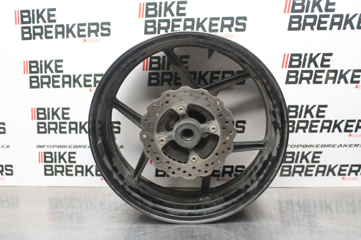 07-08 KAWASAKI NINJA ZX6R REAR WHEEL BACK RIM & ROTOR BB199