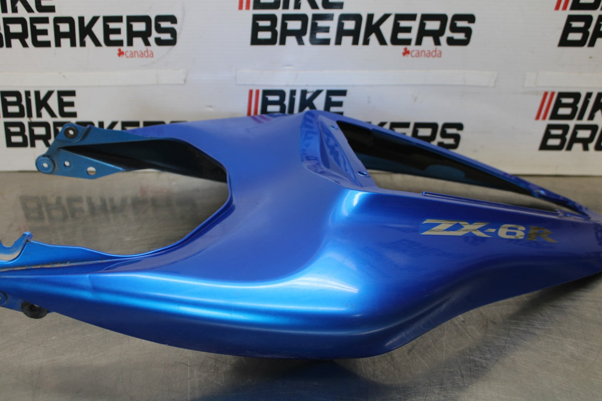 07-08 KAWASAKI NINJA ZX6R REAR BACK TAIL FAIRING COWL SHROUD BB896