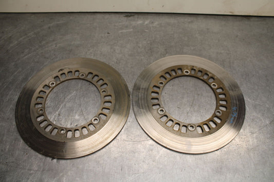 1984 Yamaha Virago 1000 FRONT LEFT RIGHT BRAKE ROTORS DISCS BB117