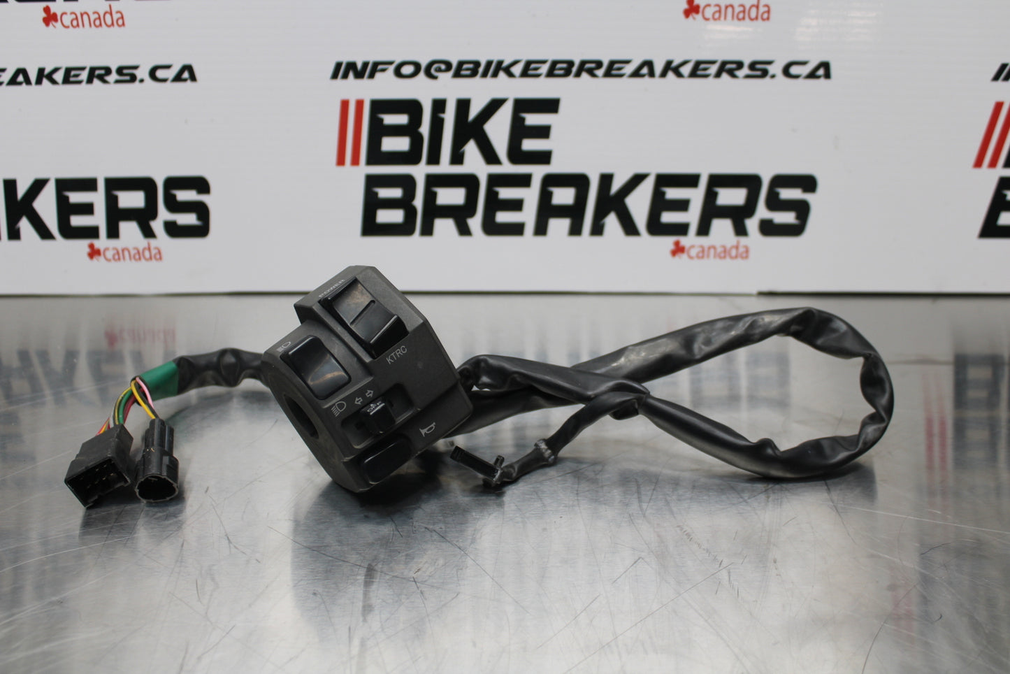 13-17 KAWASAKI NINJA ZX6R ZX636 ABS LEFT CLIP ON HORN SIGNALS SWITCH BB143