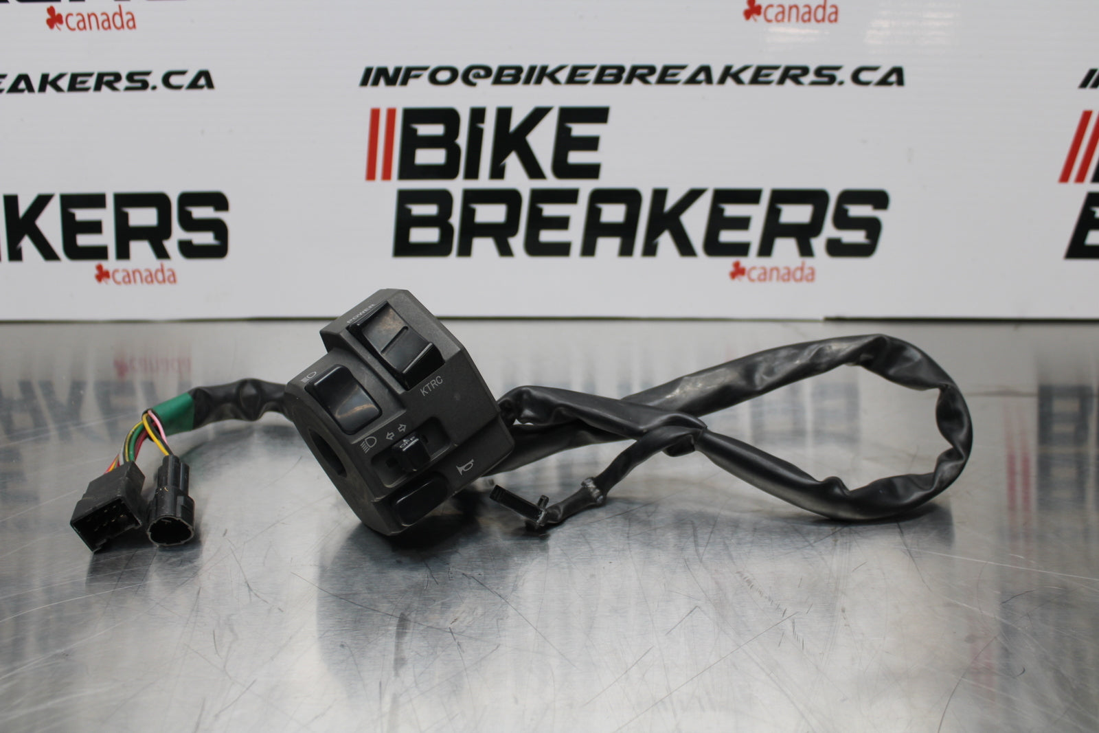 13-17 KAWASAKI NINJA ZX6R ZX636 ABS LEFT CLIP ON HORN SIGNALS SWITCH BB143