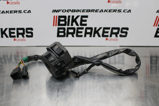 13-17 KAWASAKI NINJA ZX6R ZX636 ABS LEFT CLIP ON HORN SIGNALS SWITCH BB143