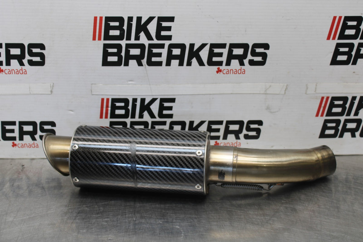 13-18 KAWASAKI NINJA ZX6R MGP CARBON FIBER EXHAUST PIPE MUFFLER SLIP ON BB915