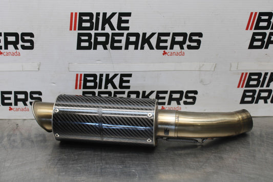 13-18 KAWASAKI NINJA ZX6R MGP CARBON FIBER EXHAUST PIPE MUFFLER SLIP ON BB915