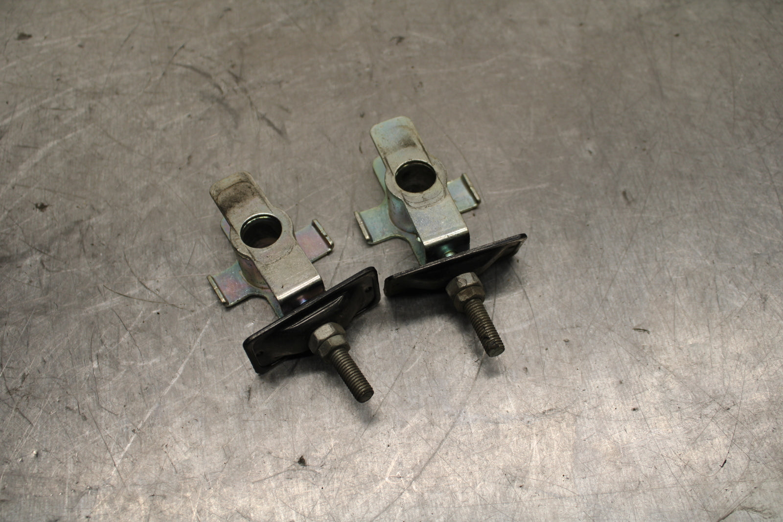15-16 HONDA CB300F SWINGARM CHAIN TENSIONER ADJUSTMENT BRACKETS  BB740