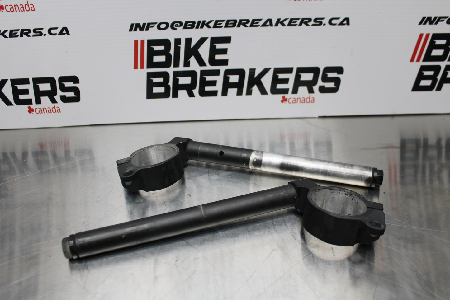 13-17 KAWASAKI NINJA ZX6R ZX636 ABS LEFT RIGHT CLIP ONS HANDLEBAR PAIR SET BB143