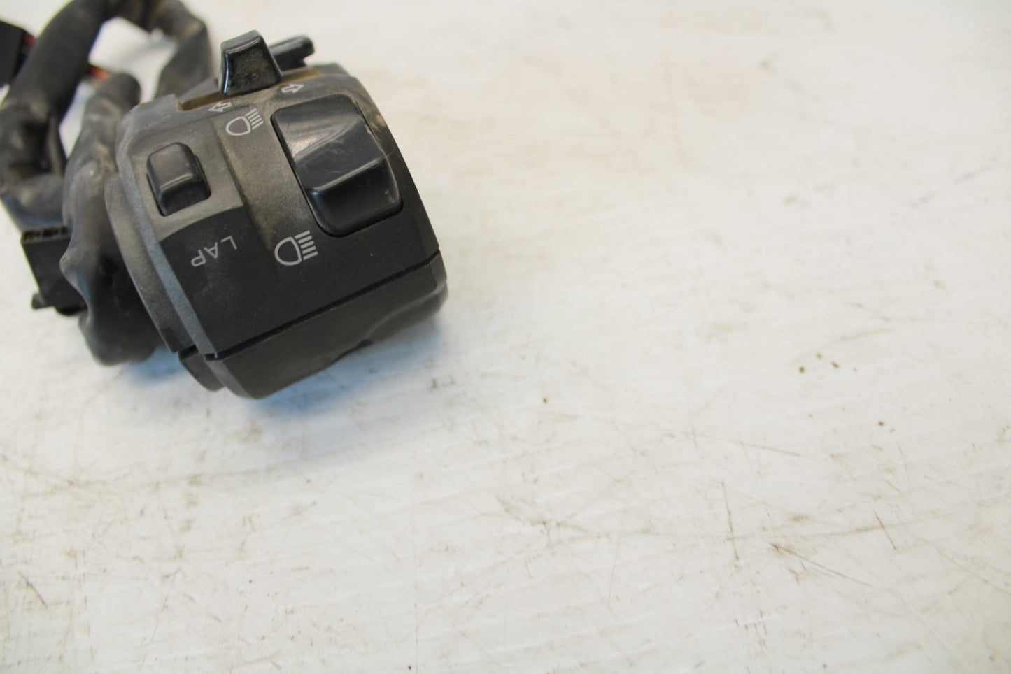 07-08 KAWASAKI NINJA ZX6R LEFT CLIP ON HANDLE HORN SIGNALS SWITCH SWITCHES BB274