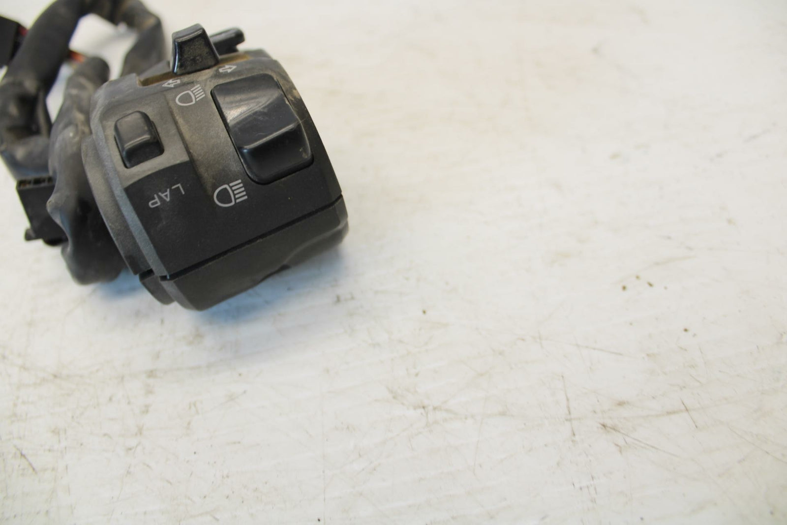 07-08 KAWASAKI NINJA ZX6R LEFT CLIP ON HANDLE HORN SIGNALS SWITCH SWITCHES BB274