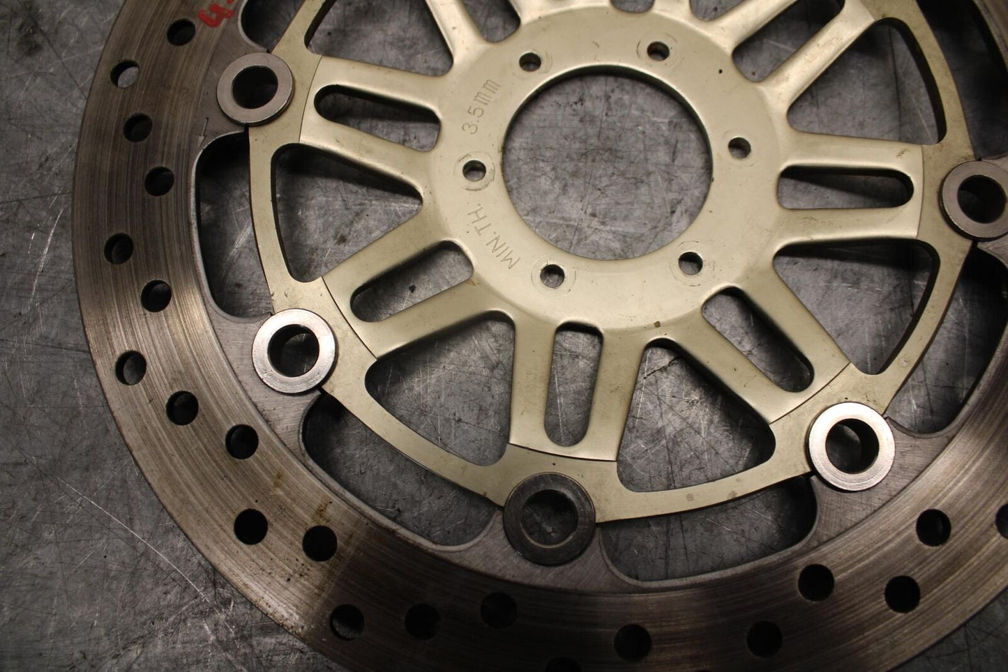1999 Honda Super Hawk 1000 VTR1000F FRONT BRAKE DISC ROTOR BB51