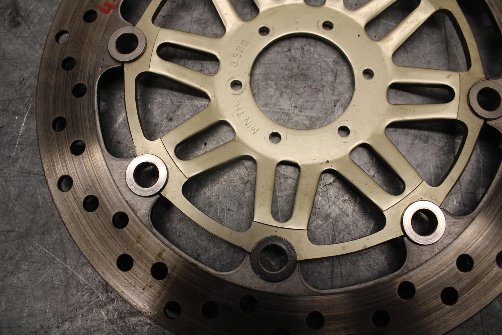 1999 Honda Super Hawk 1000 VTR1000F FRONT BRAKE DISC ROTOR BB51