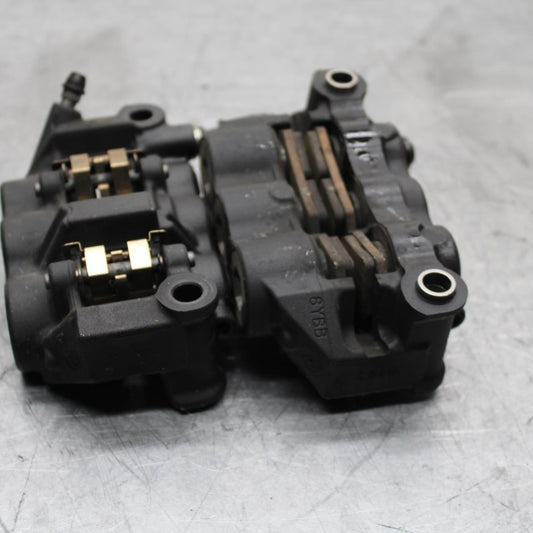 09-14 YAMAHA YZF R1 RIGHT LEFT FRONT BRAKE CALIPER SET PAIR CALIPERS BB448