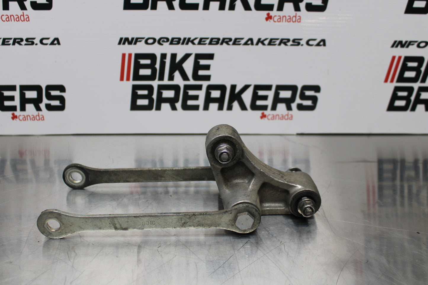 13-17 KAWASAKI NINJA ZX6R ZX636 ABS REAR DOGBONE SHOCK LINKAGE LINK BB143