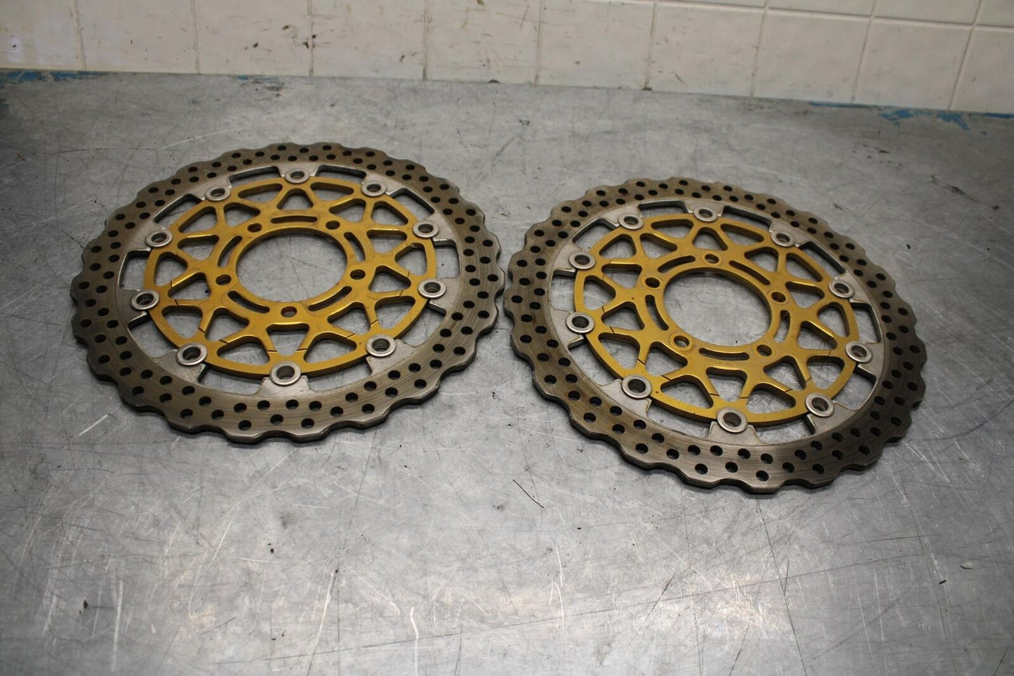 11-15 KAWASAKI ZX1000R FRONT LEFT RIGHT BRAKE ROTORS DISCS BB445