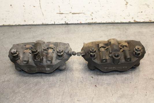05-06 HONDA CBR600RR RIGHT LEFT FRONT BRAKE CALIPER SET PAIR CALIPERS BB739