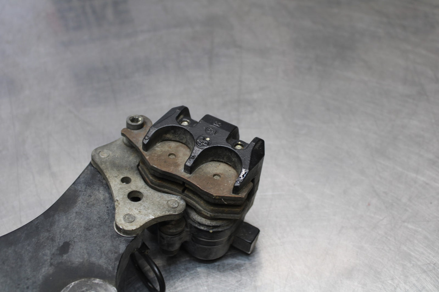 08-18 KAWASAKI KLR650 REAR BACK BRAKE CALIPER W MOUNT BRACKET BB183